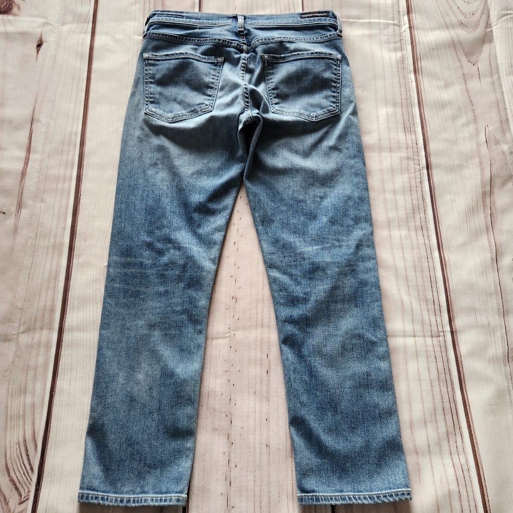 Citizens of Humanity "Agnes Crop" Mid Rise Slim Straight Blue Jean, Women's 26 - Picture 7 of 12